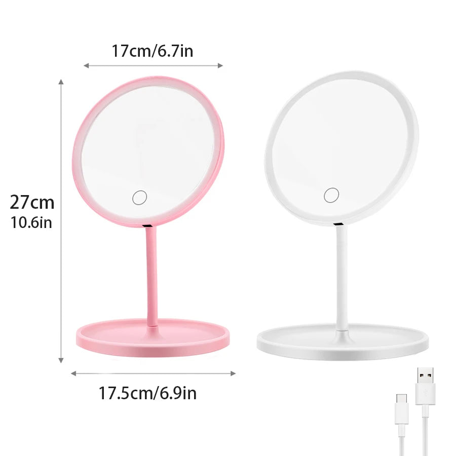 Foldable LED Makeup Mirror Lamp