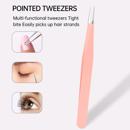 Stainless Steel Eyelash Tweezers