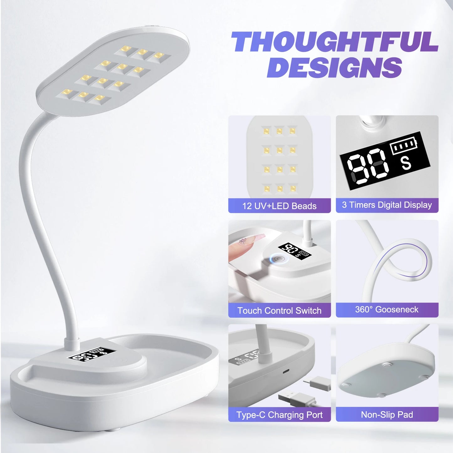 Rechargeable LED Nail Lamp