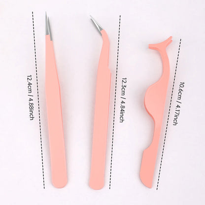 Stainless Steel Eyelash Tweezers