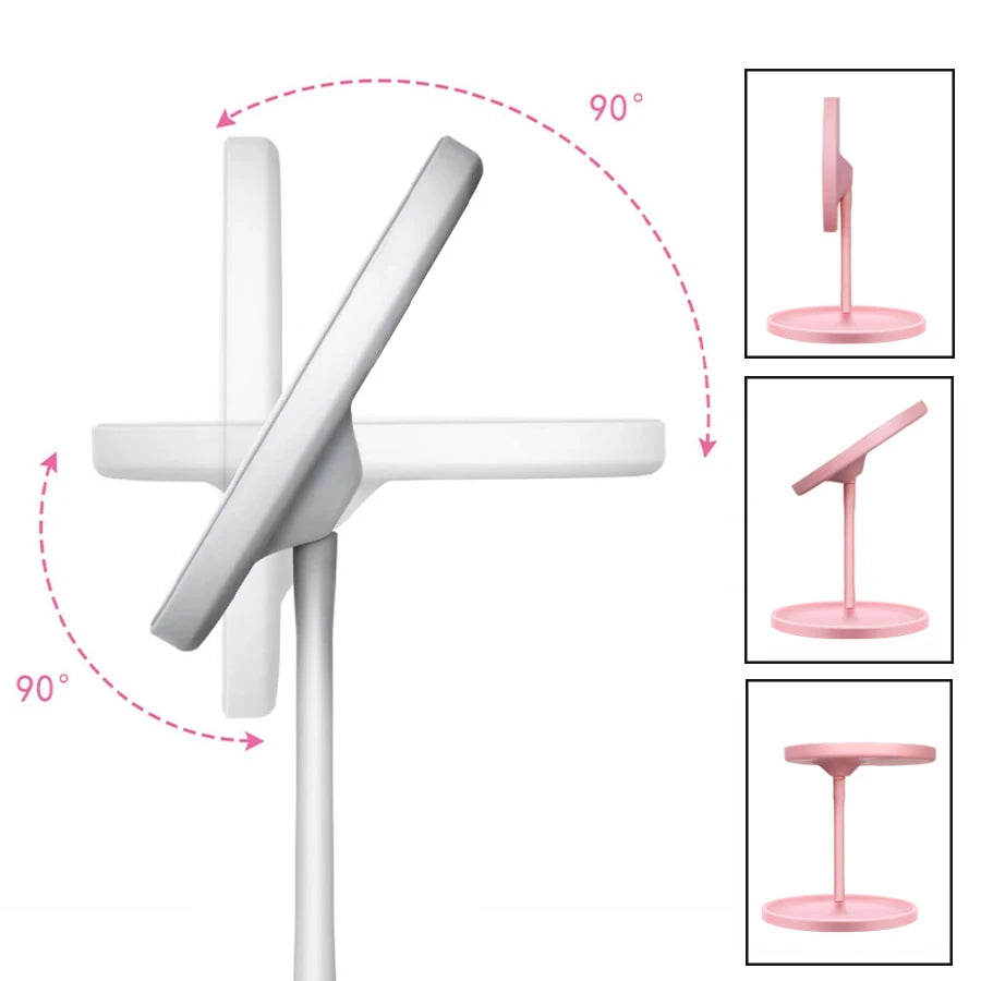 Foldable LED Makeup Mirror Lamp
