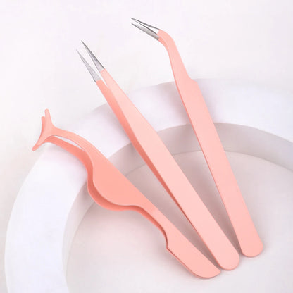 Stainless Steel Eyelash Tweezers
